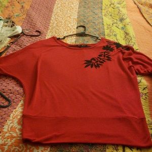 Red sweater like top